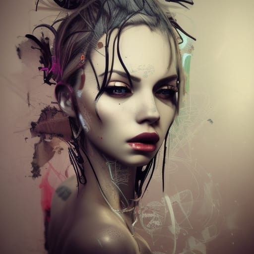 beautiful woman, very attractive, in a beautiful interior de...