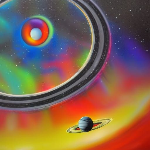 UFOs flying past Saturn's rings