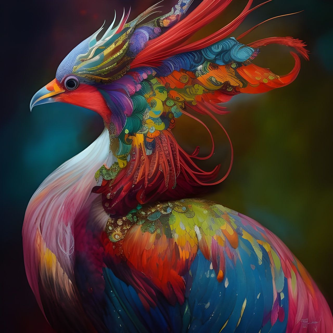 Mystical Bird - AI Generated Artwork - NightCafe Creator