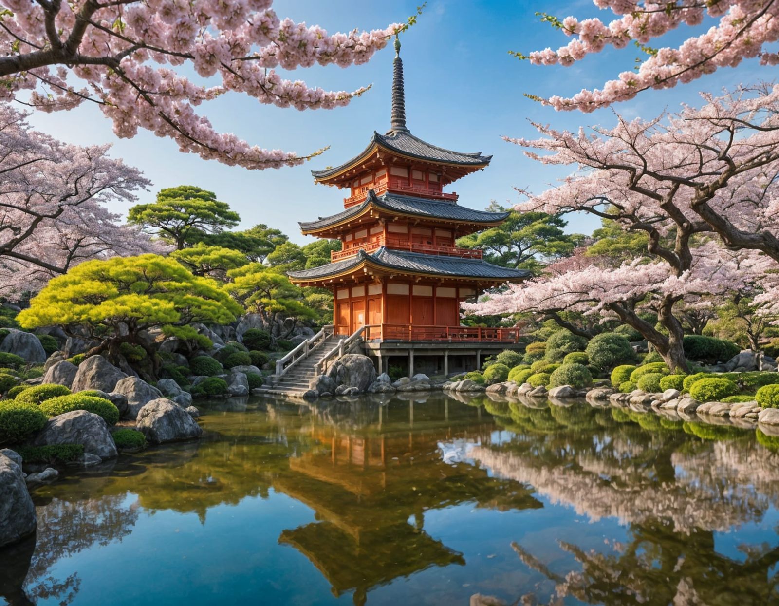 Japanese garden.  by @Pigsy