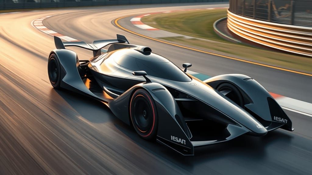 The futuristic F1 concept car   by @harzilla