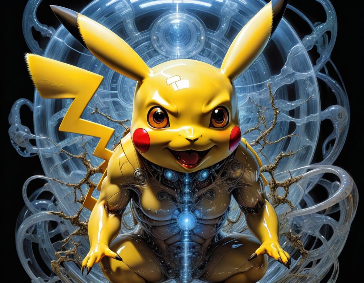 Cyborg Pikachu - AI Generated Artwork - NightCafe Creator