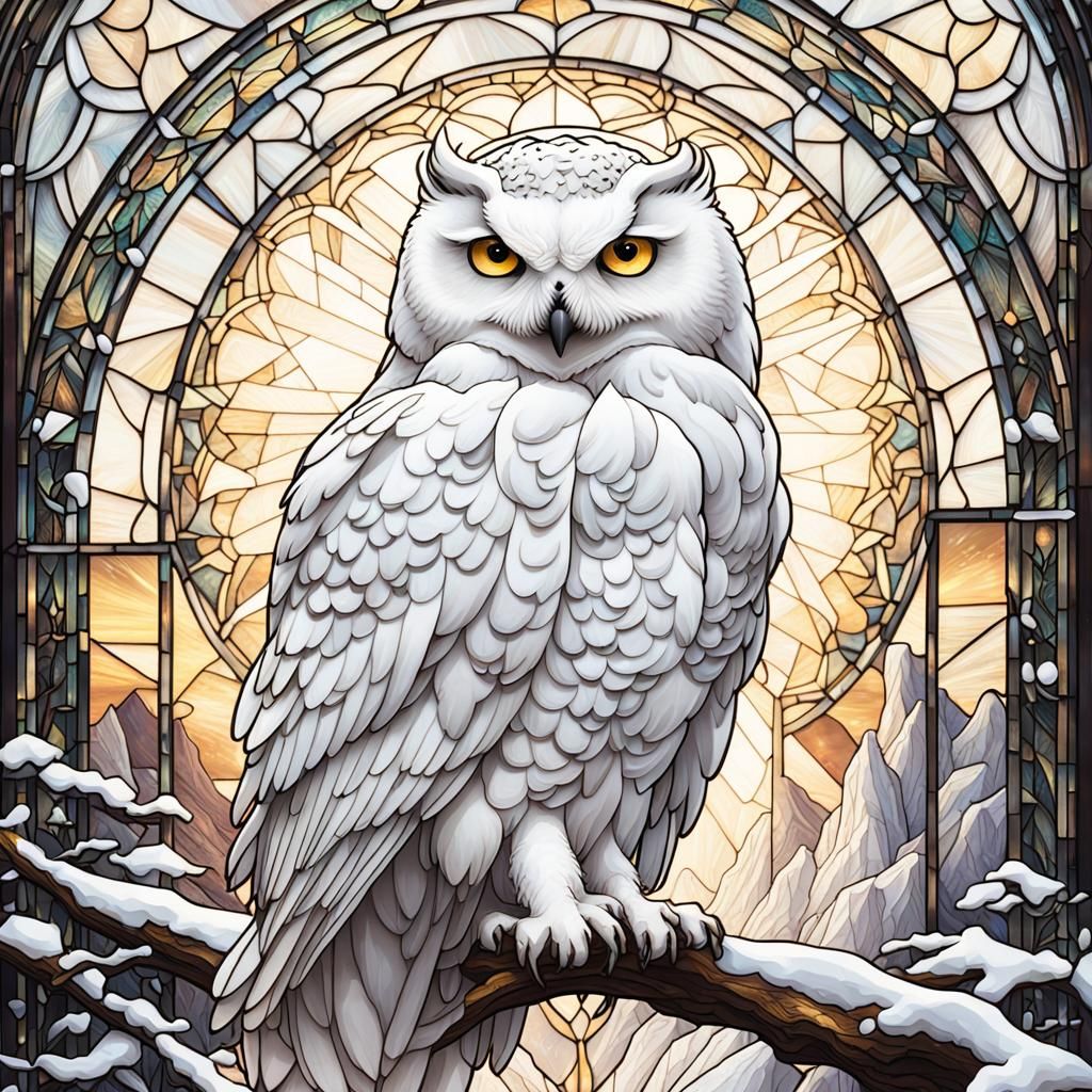 Snowy Owl in Winter   by @Hails