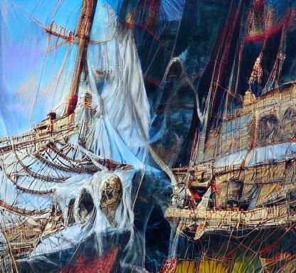 pirate ships in ghost bay