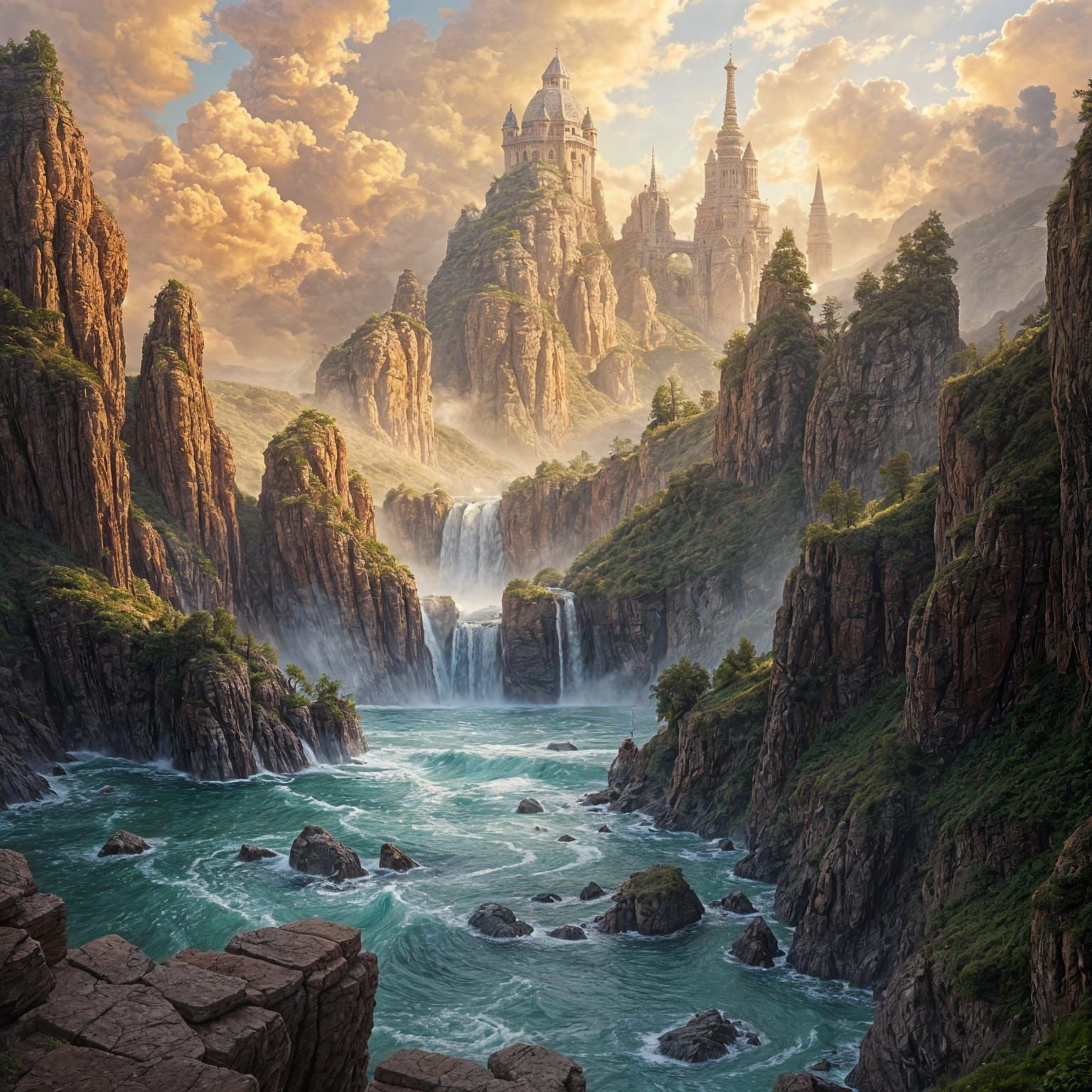 Mysterious Universe: Detailed Matte Painting in 8k