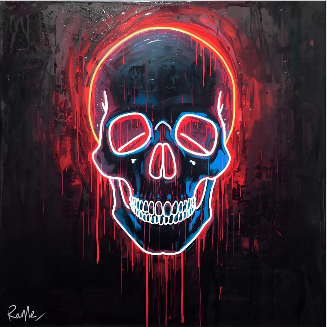 Graffiti skull