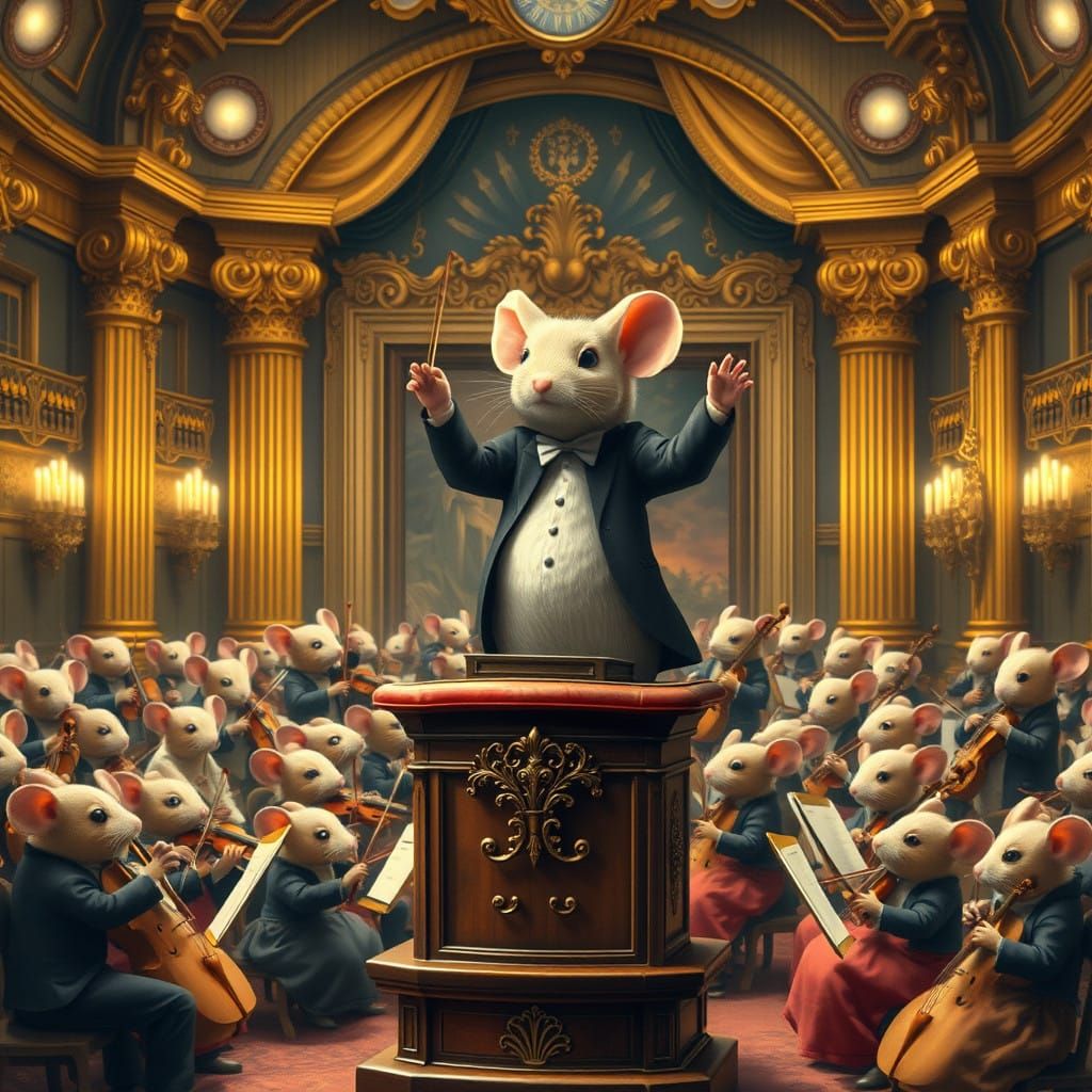 mouse symphony orchestra  by @3E