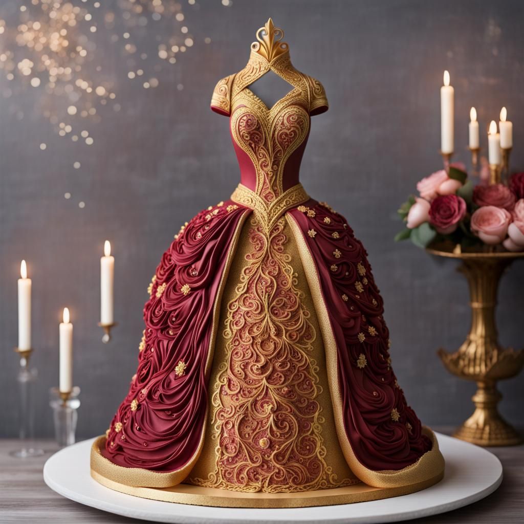 Dress cake