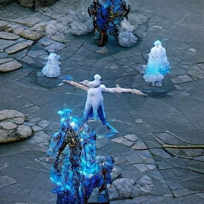 A cryomancer asserting his dominance