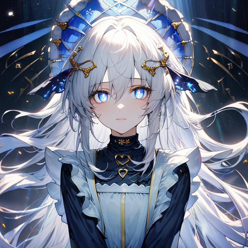 Fairy Maid Portrait with Flowy Ethereal Glow