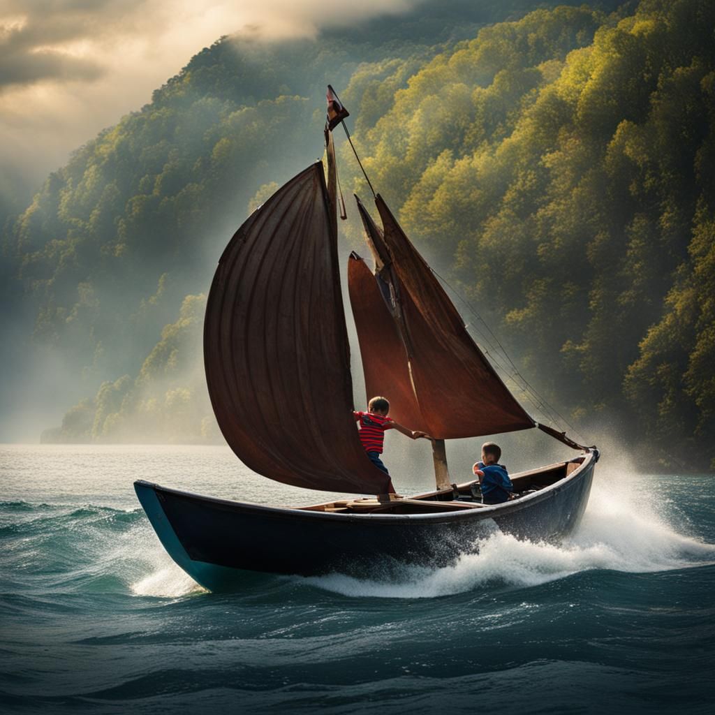 kid boat kidding