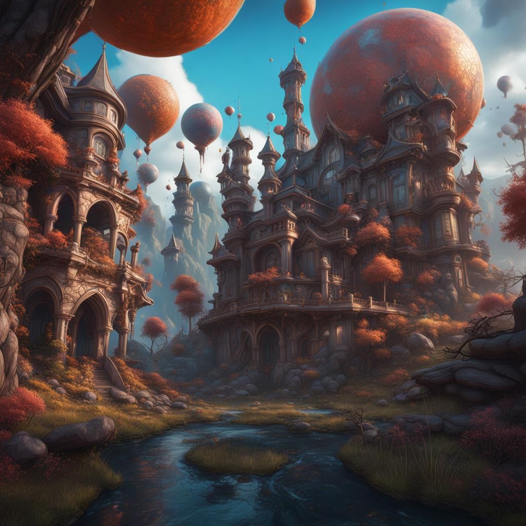 Gumbal: Detailed Matte Painting in Deep Color