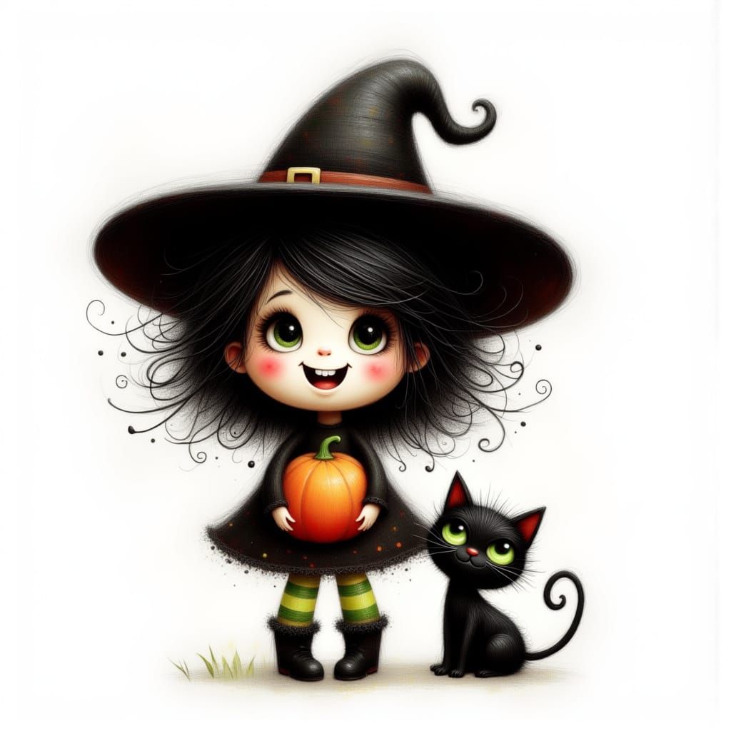A cute little witch 