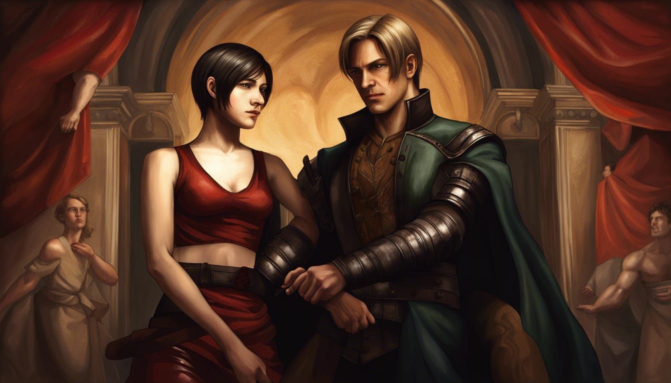 Leon Scott Kennedy X Ada Wong Renaissance - AI Generated Artwork -  NightCafe Creator