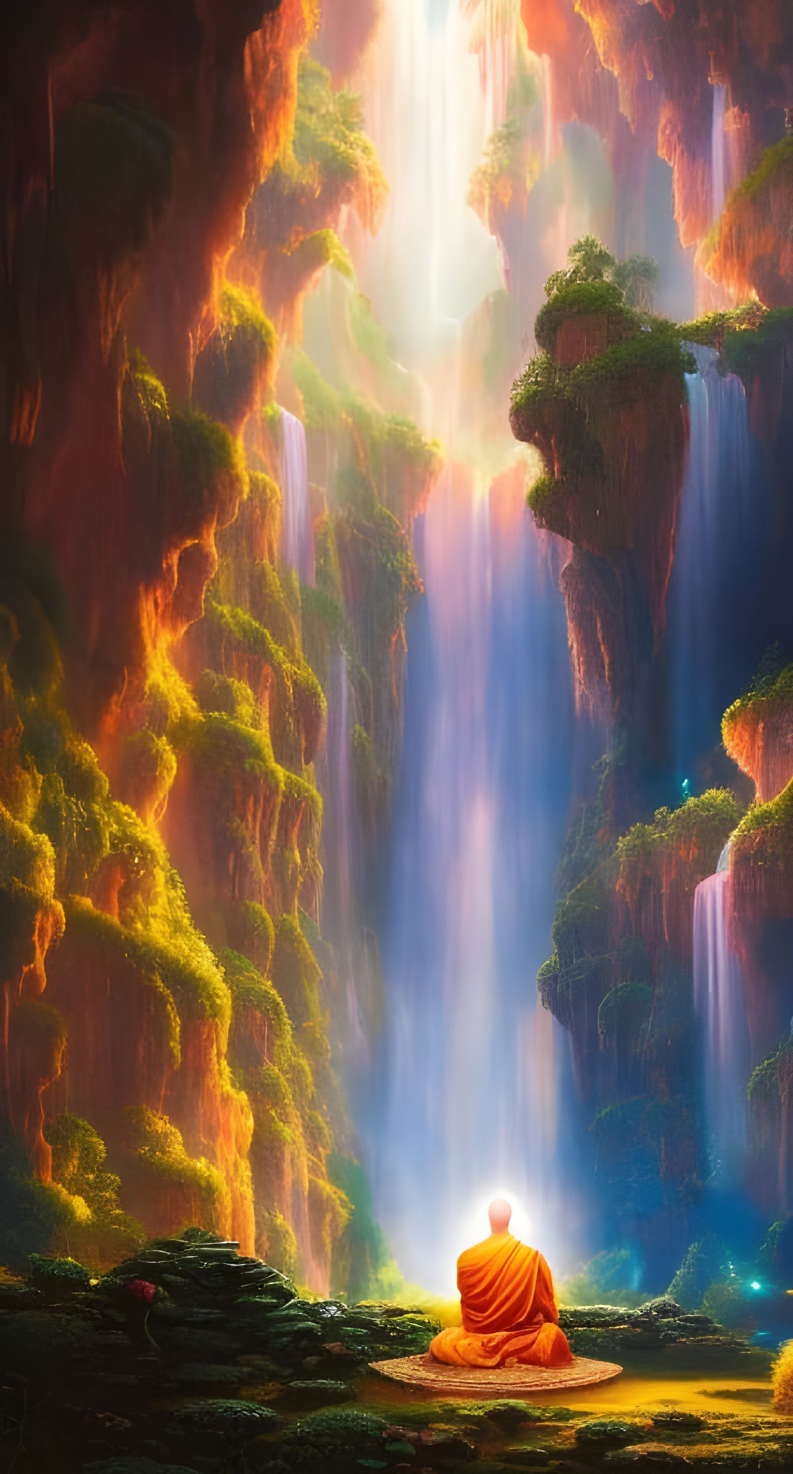 Deep silence in the  caves of mind.   by @Hit moments