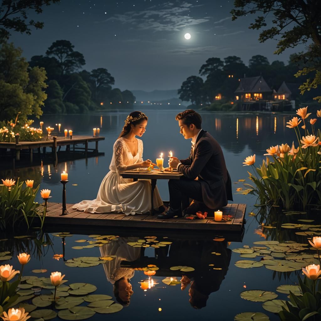 Romance by candlelight  by @Lady of the Thorns
