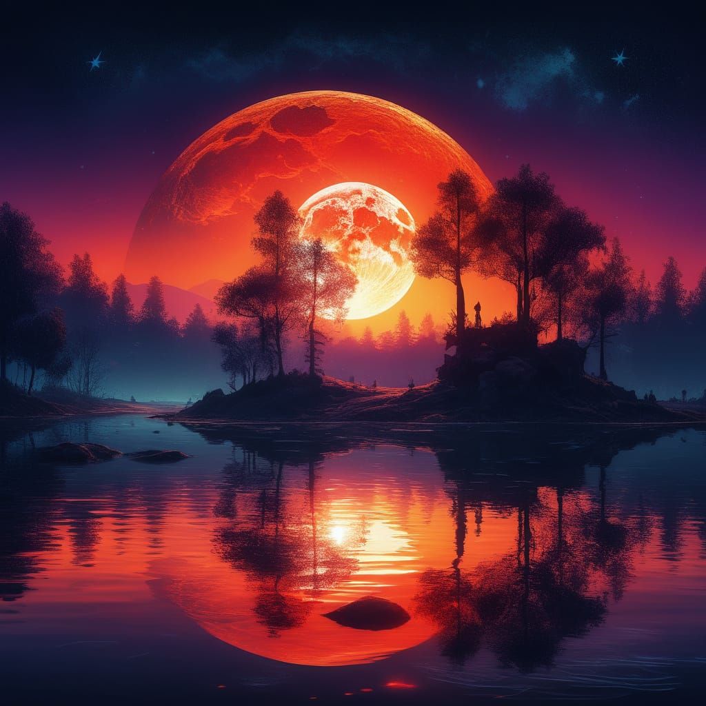 Red Sky at Night  by @Wry