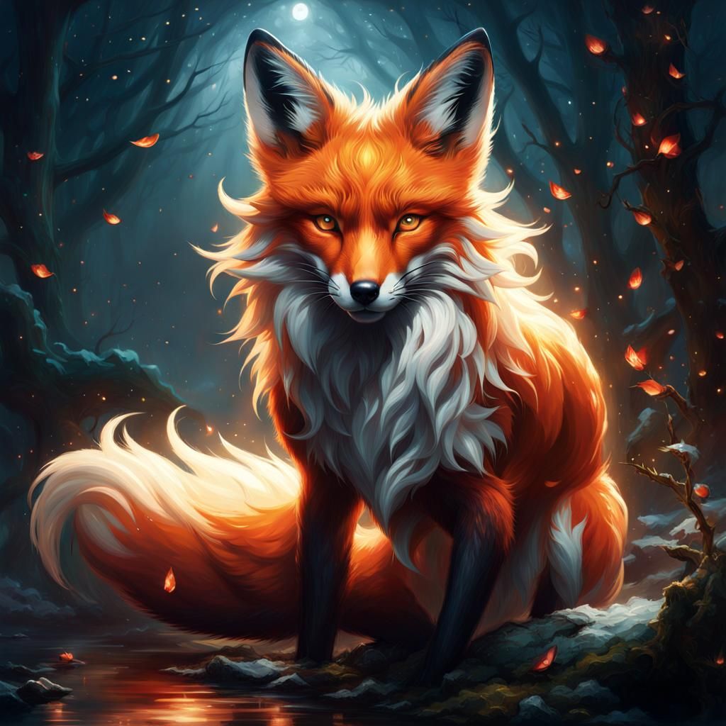 Fox spirit - AI Generated Artwork - NightCafe Creator