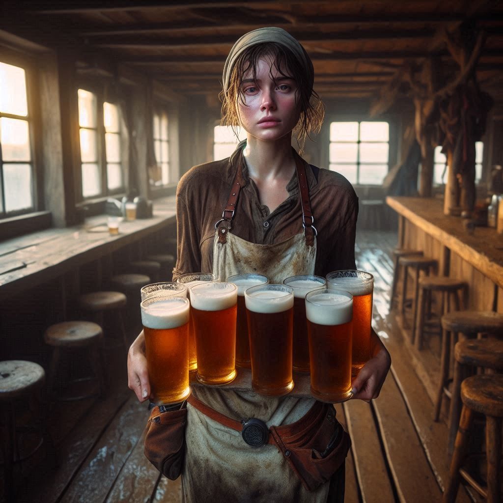 Serving the beer (6)