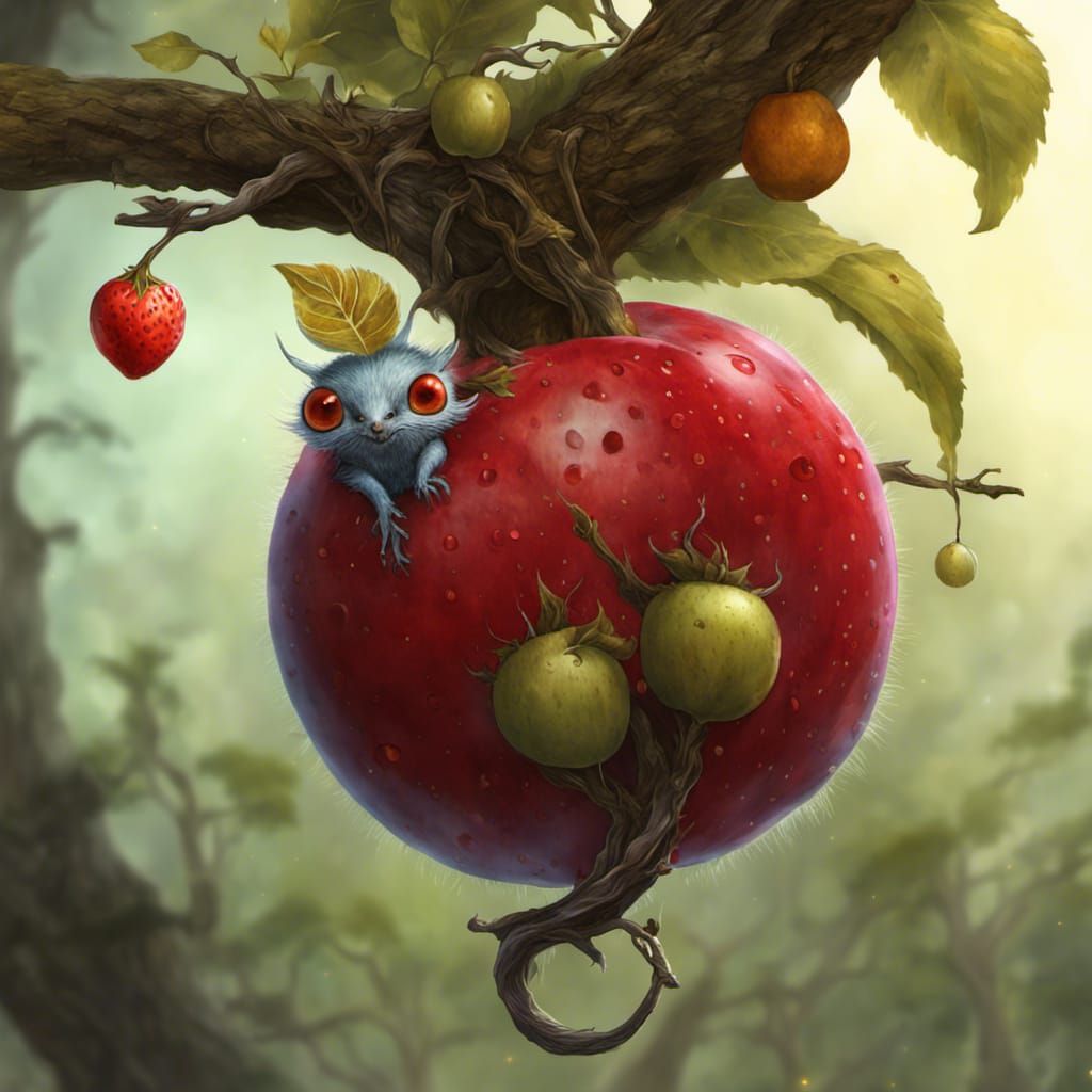 Magical Fruit Fae - AI Generated Artwork - NightCafe Creator