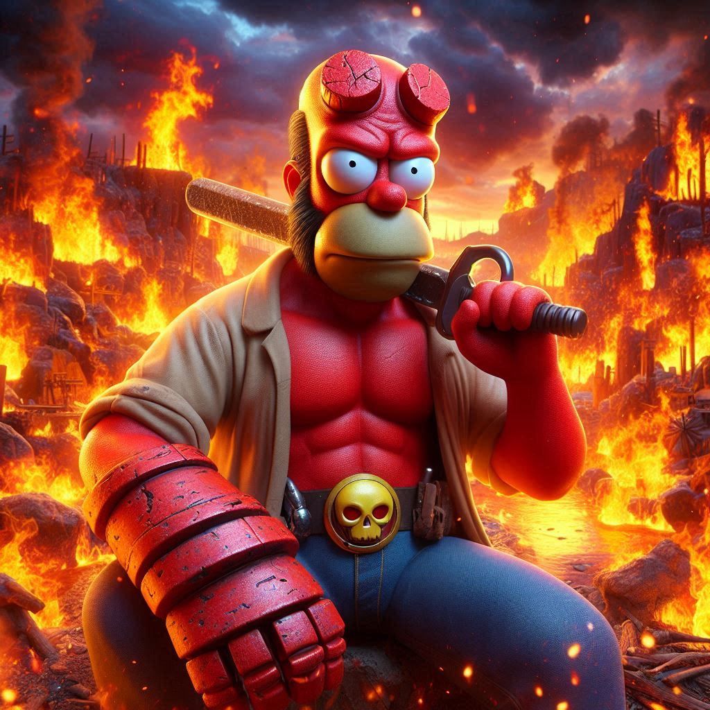 Homer Hellboy