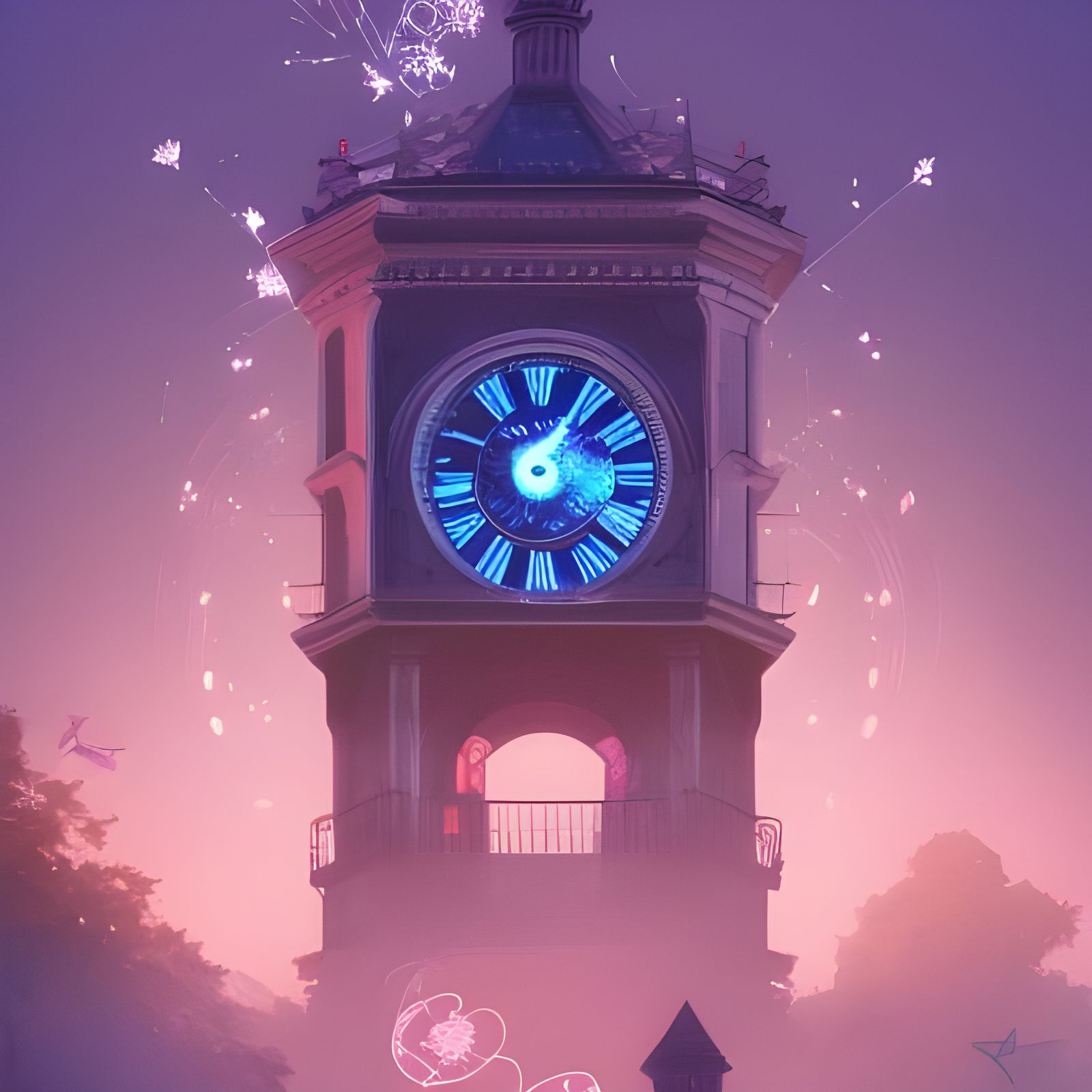 The Clock Tower - AI Generated Artwork - NightCafe Creator