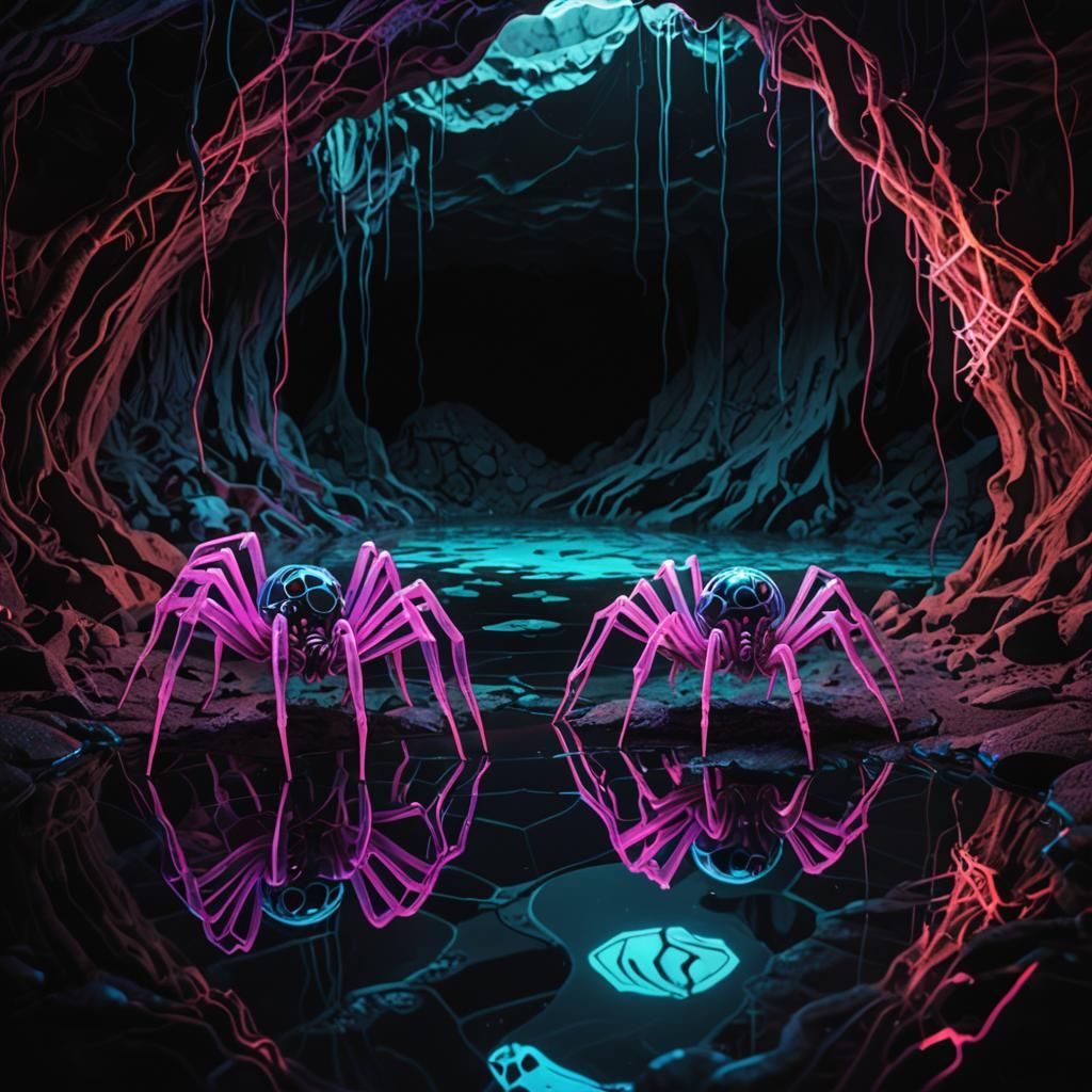 The Disco Spider Cave  by @Rukenstein