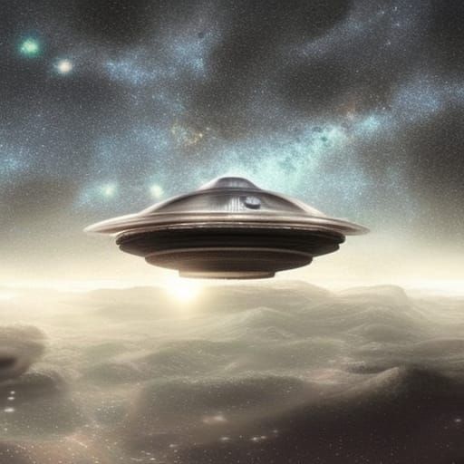 Flying Saucer - AI Generated Artwork - NightCafe Creator