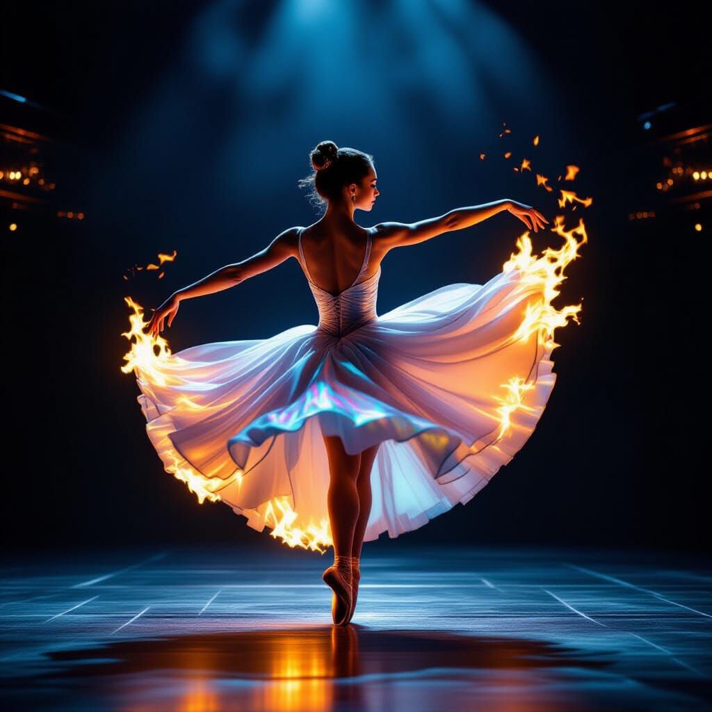 Dancing flame  by @The-Philou