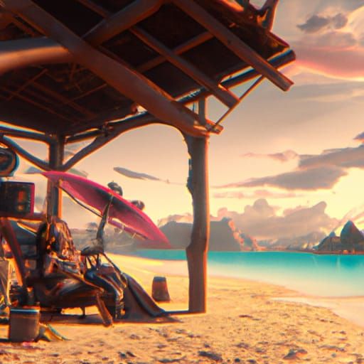 vibing at the beach just chillin