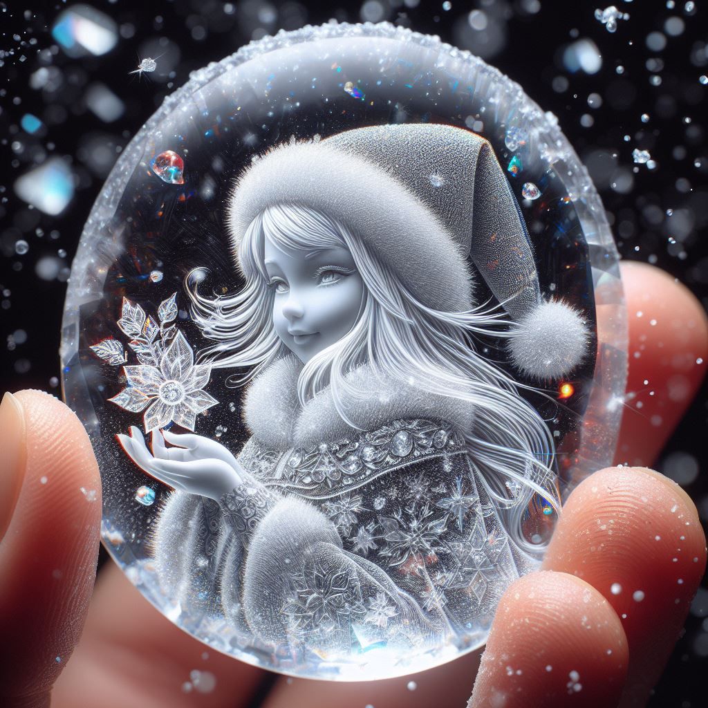 Translucent crystalline stone (version 6)
