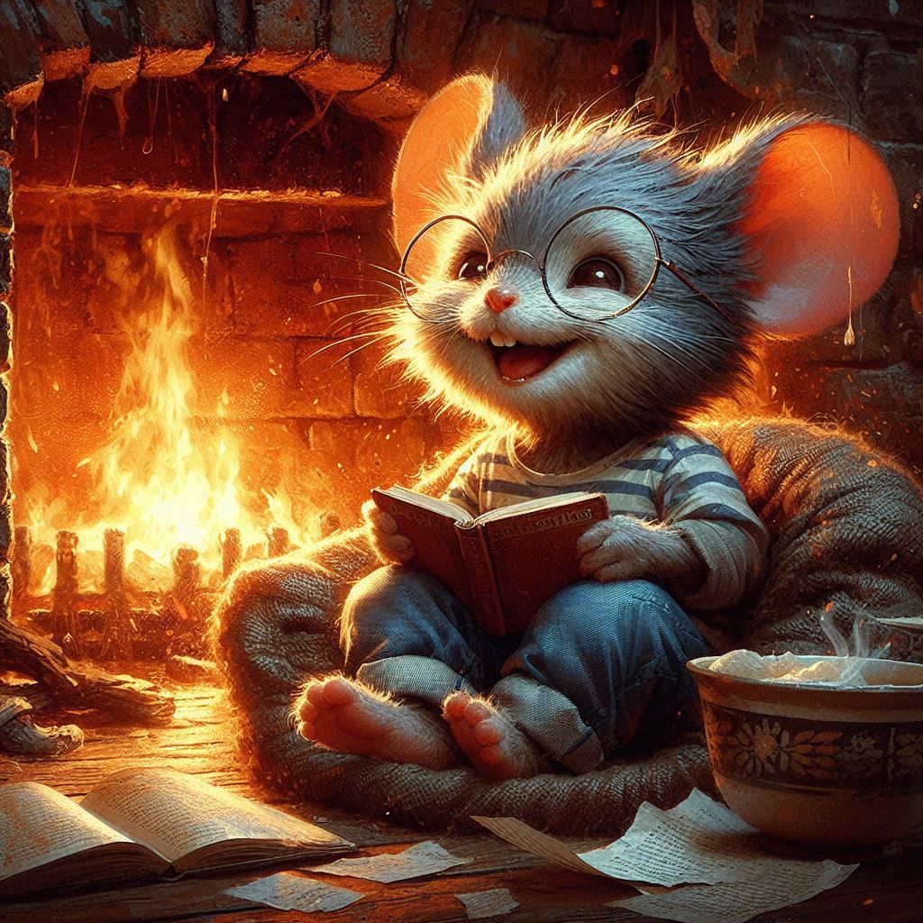 warm reading moment  by @AnnEl