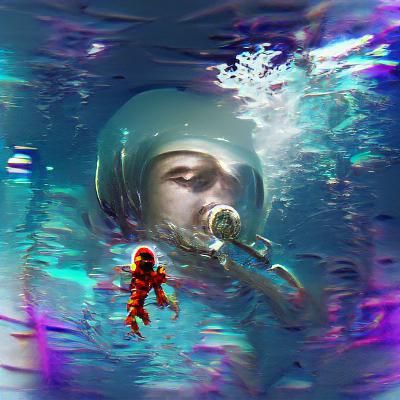 astronaut underwater