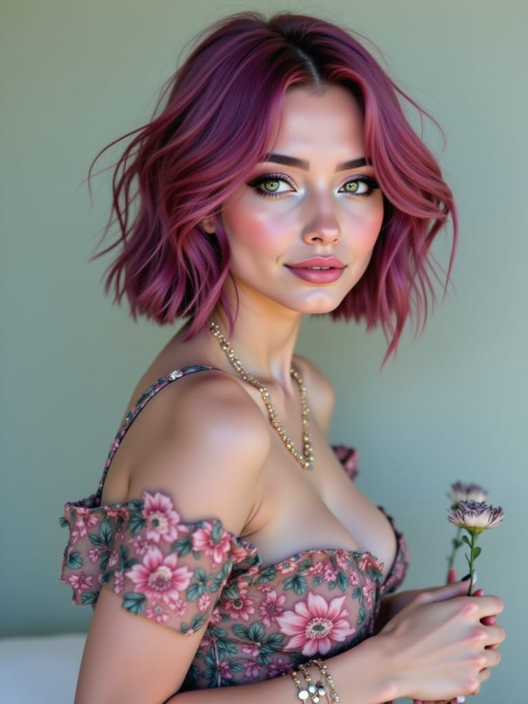 Pink<lora:Colored Hair:1.0>