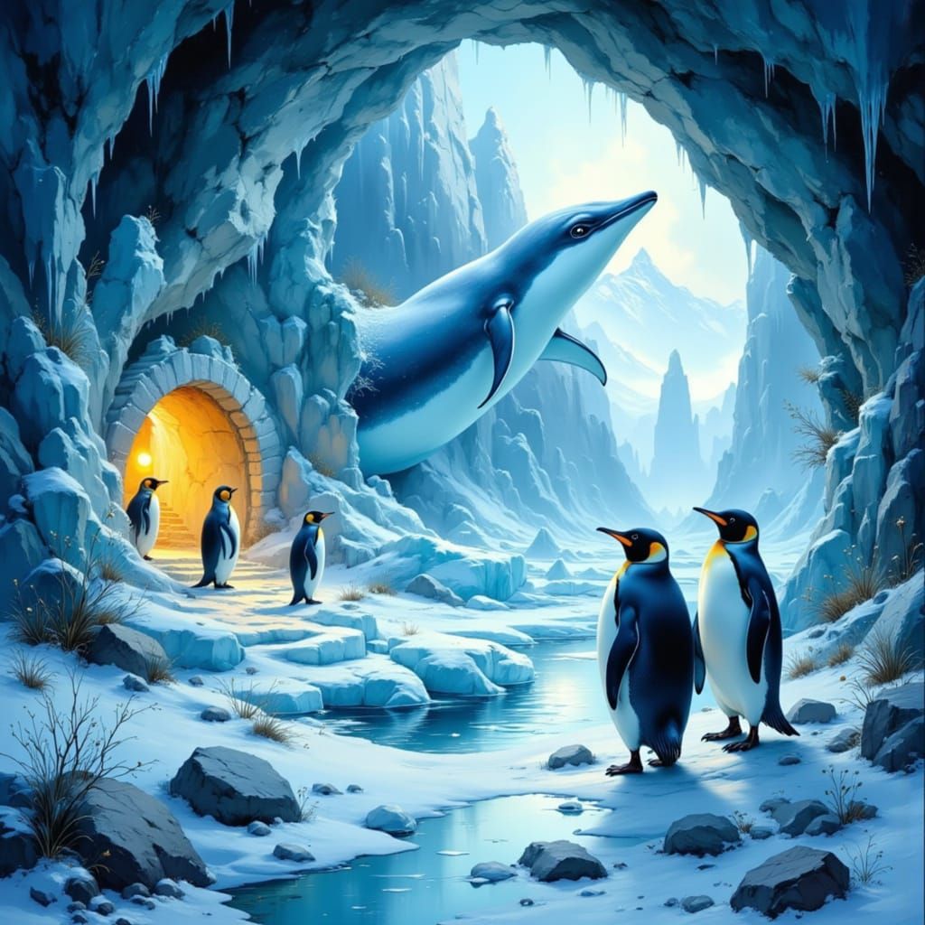 Penguins' Secret Ice Gallery 
