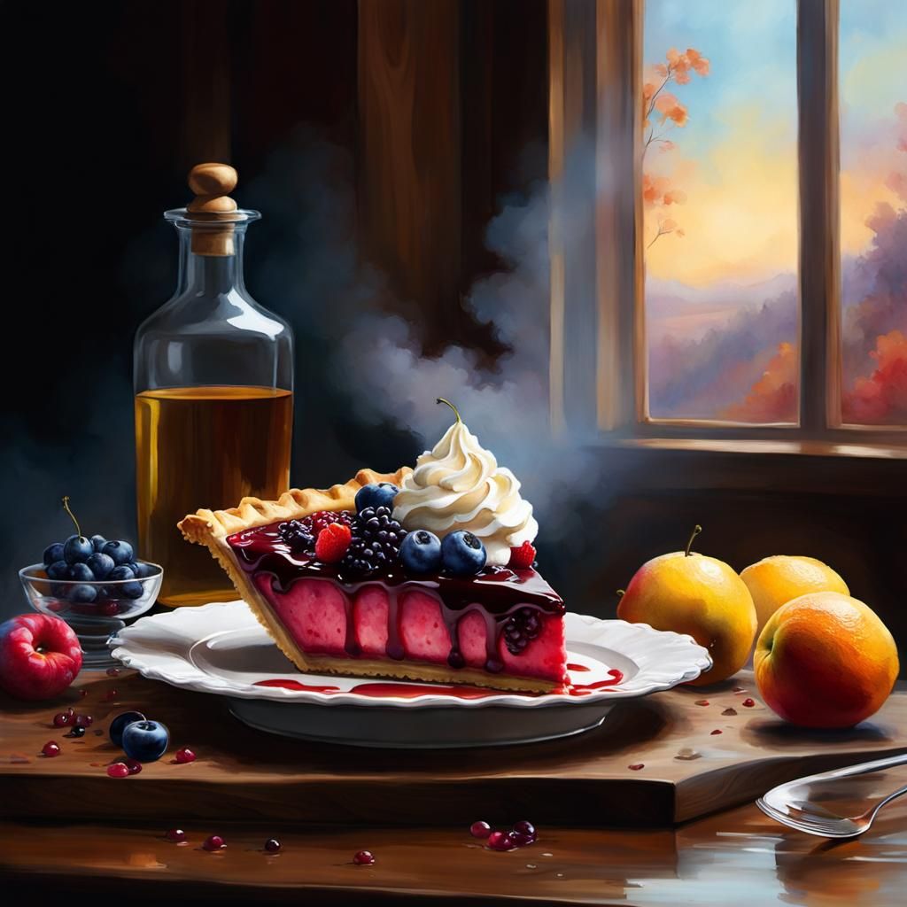 A Slice of Freshly Baked Pie  by @Naripan