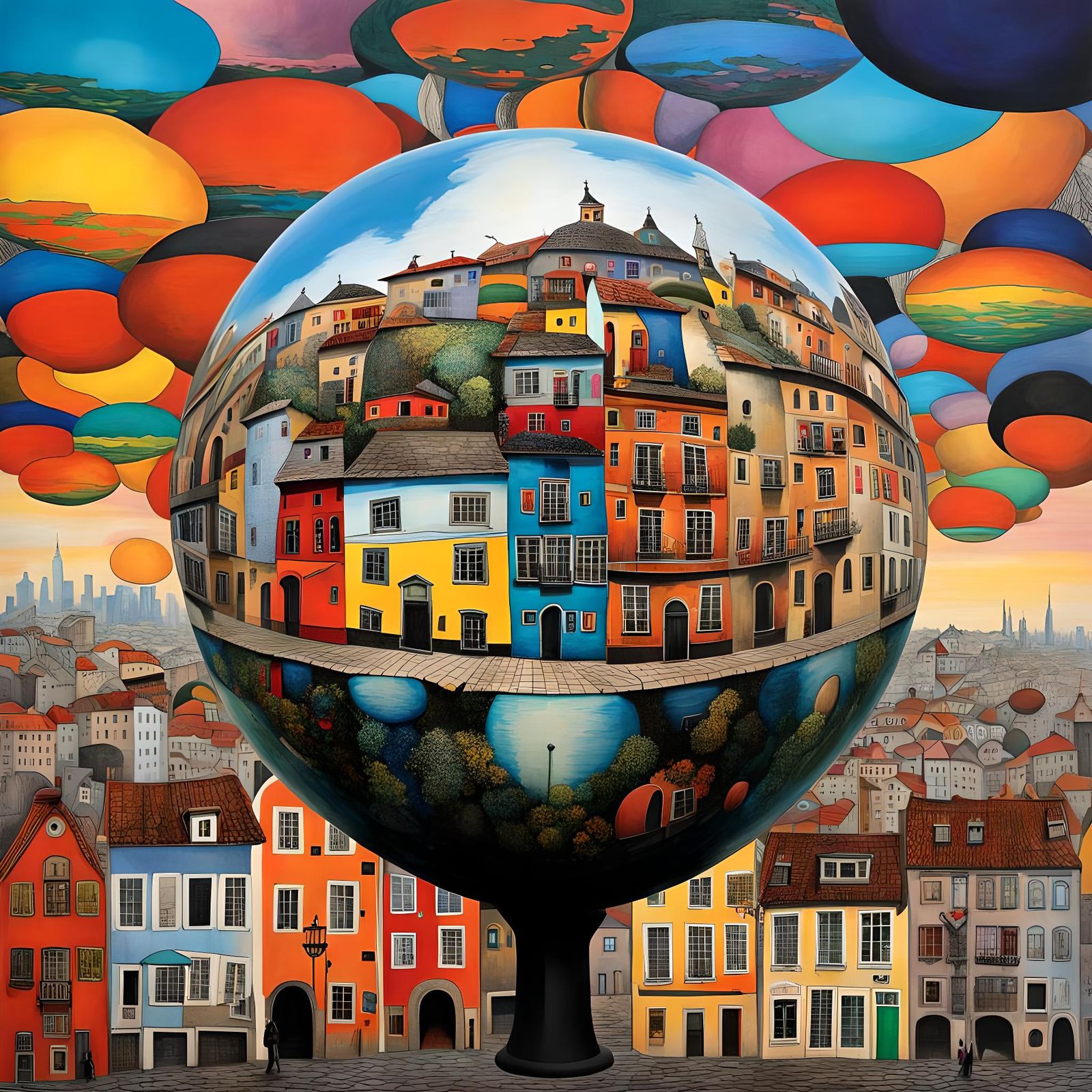 Townscape (city’s memory orb on the marketplace)