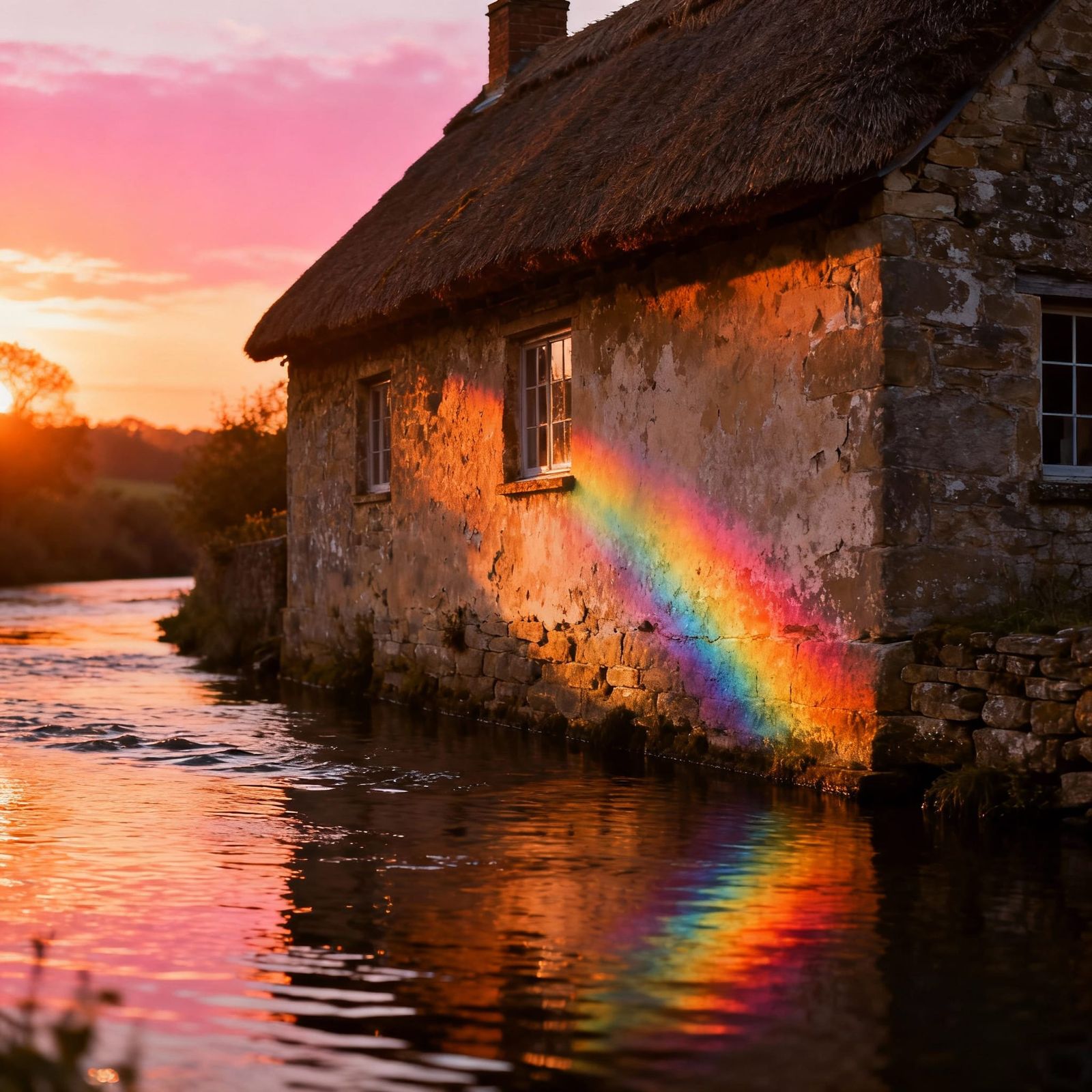 Sunlight reflecting off the water ...  by @QSarah