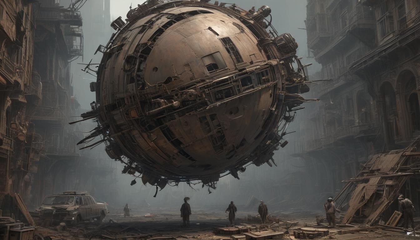 sphere shaped "rat rod" spacecraft
