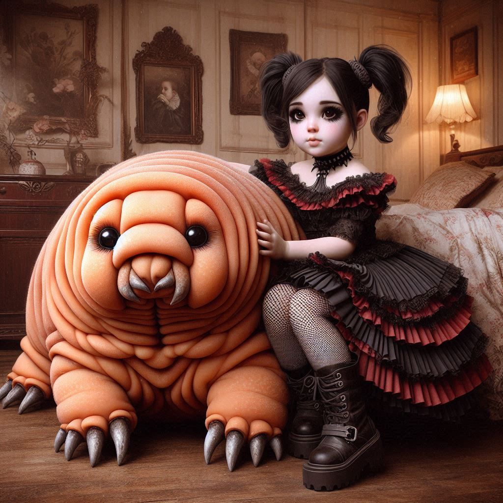 Tardigrade and Goth Girl