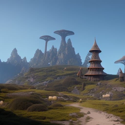 Mushroom hobbit house