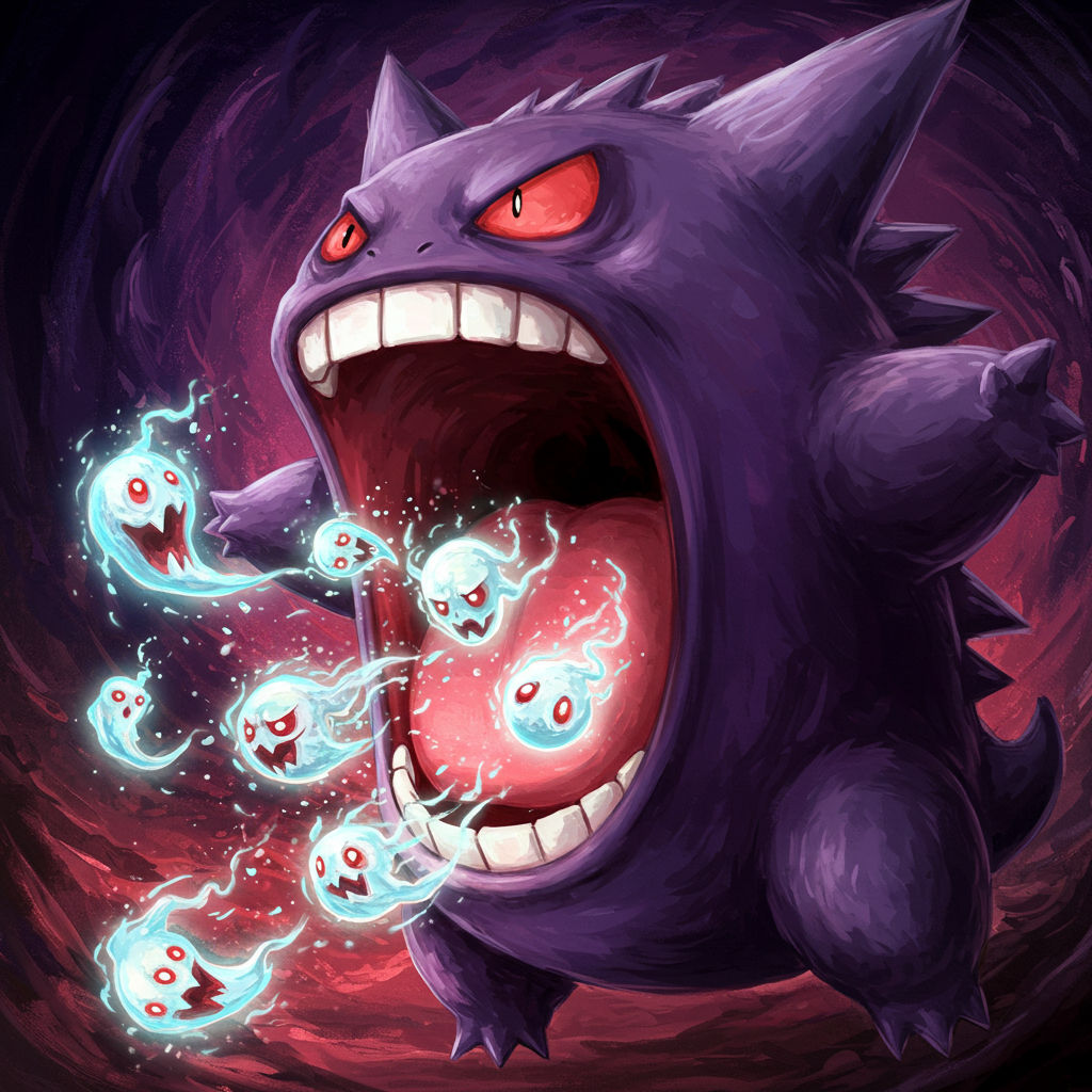 Gengar Pokemon Scary Art