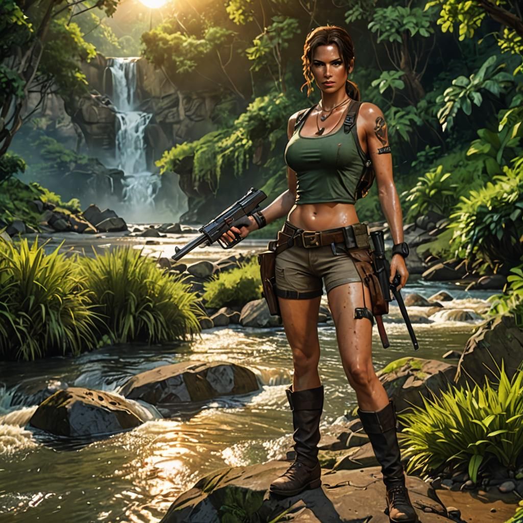 Lara Croft - AI Generated Artwork - NightCafe Creator