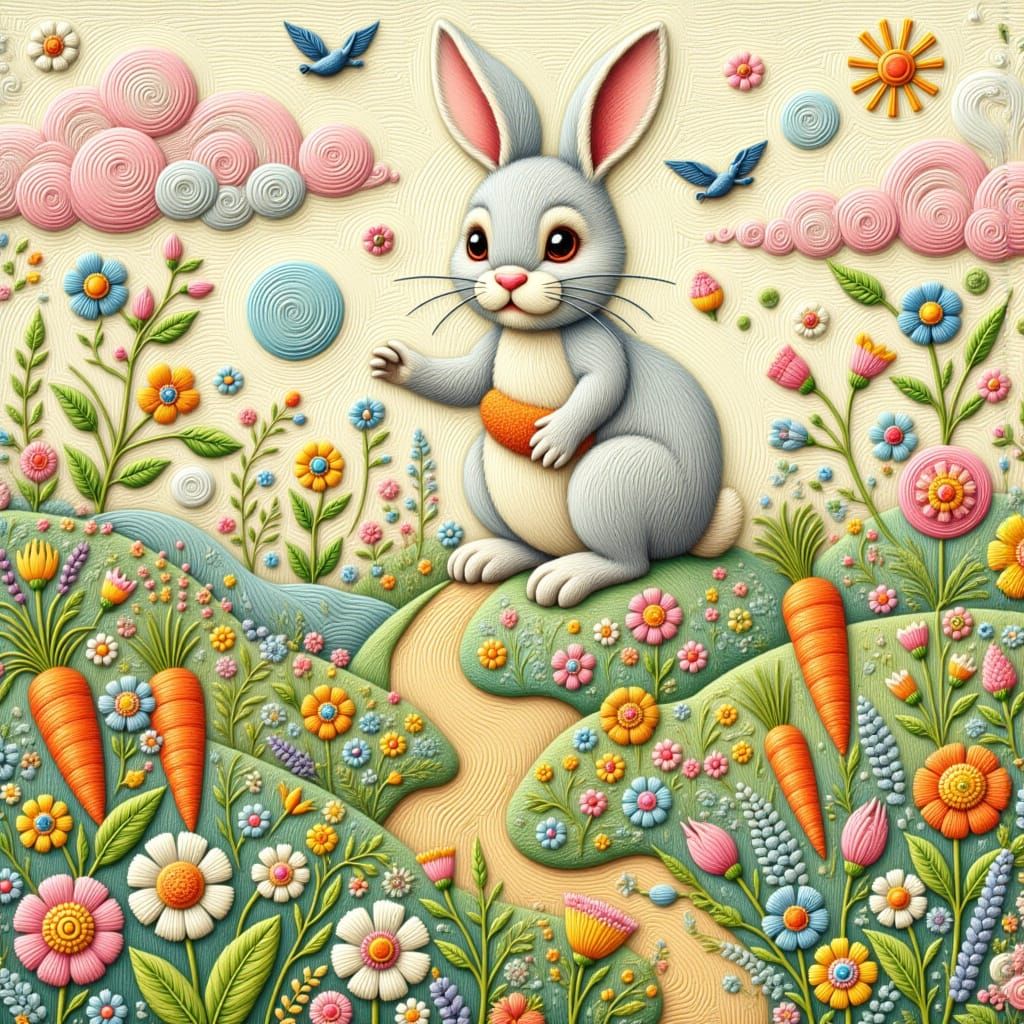 Springtime Tapestry 🌸🐇