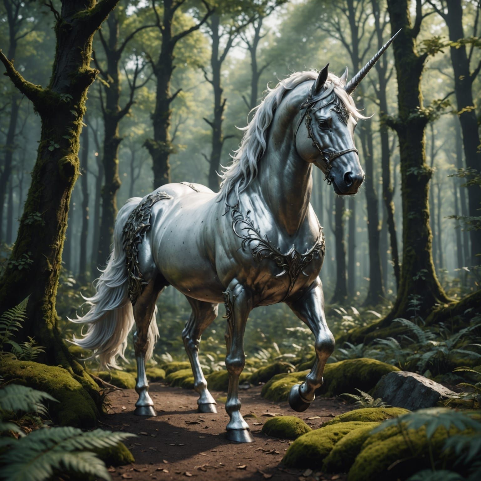 Unicorn In The Middle Of The Forest  by @Chloe