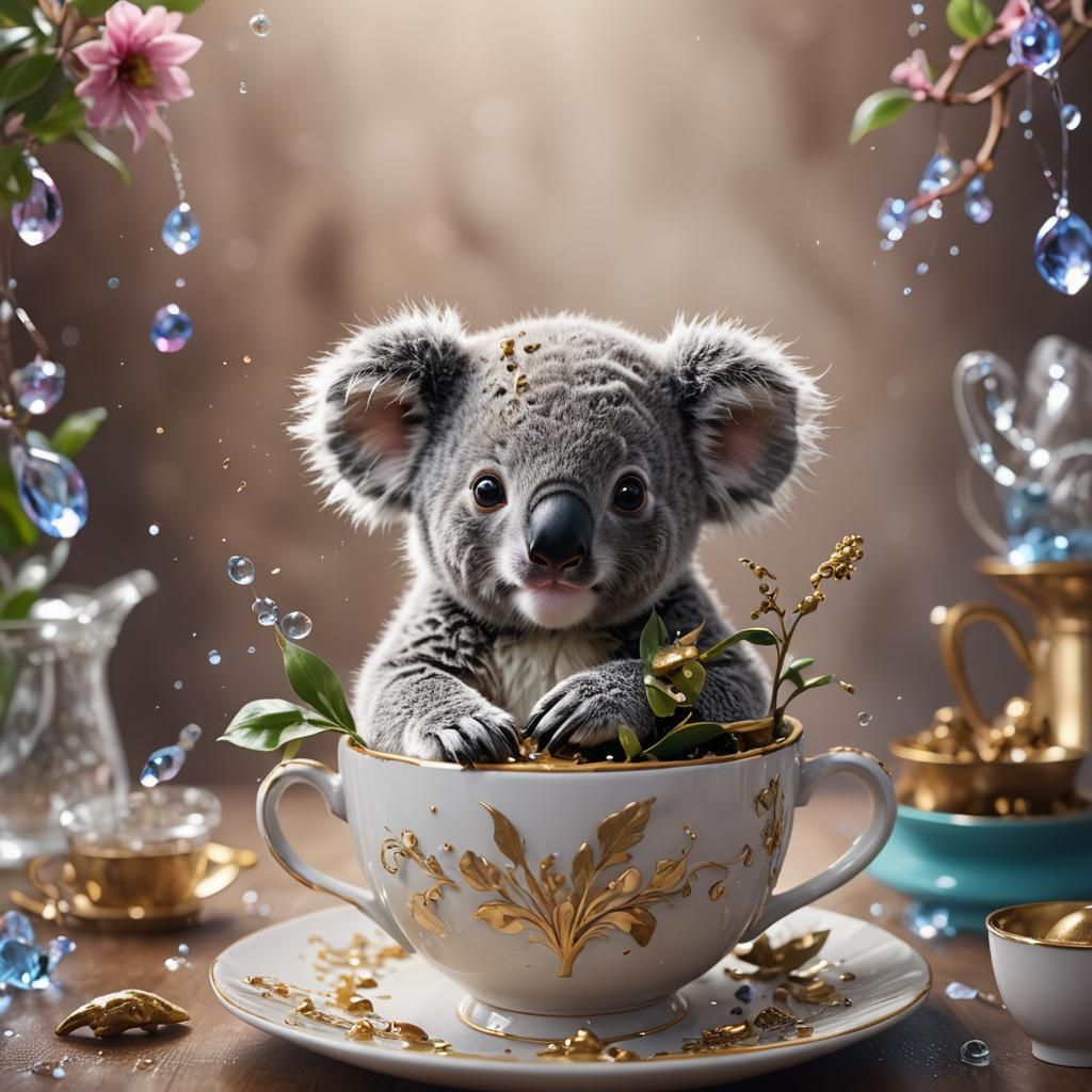 Koala Tea time  (quality time)  by @Dmitri