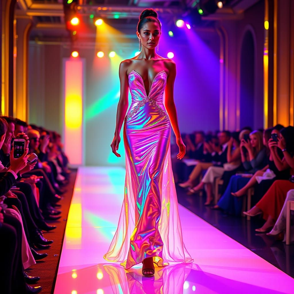 Fluorescent fashion show  by @Julia