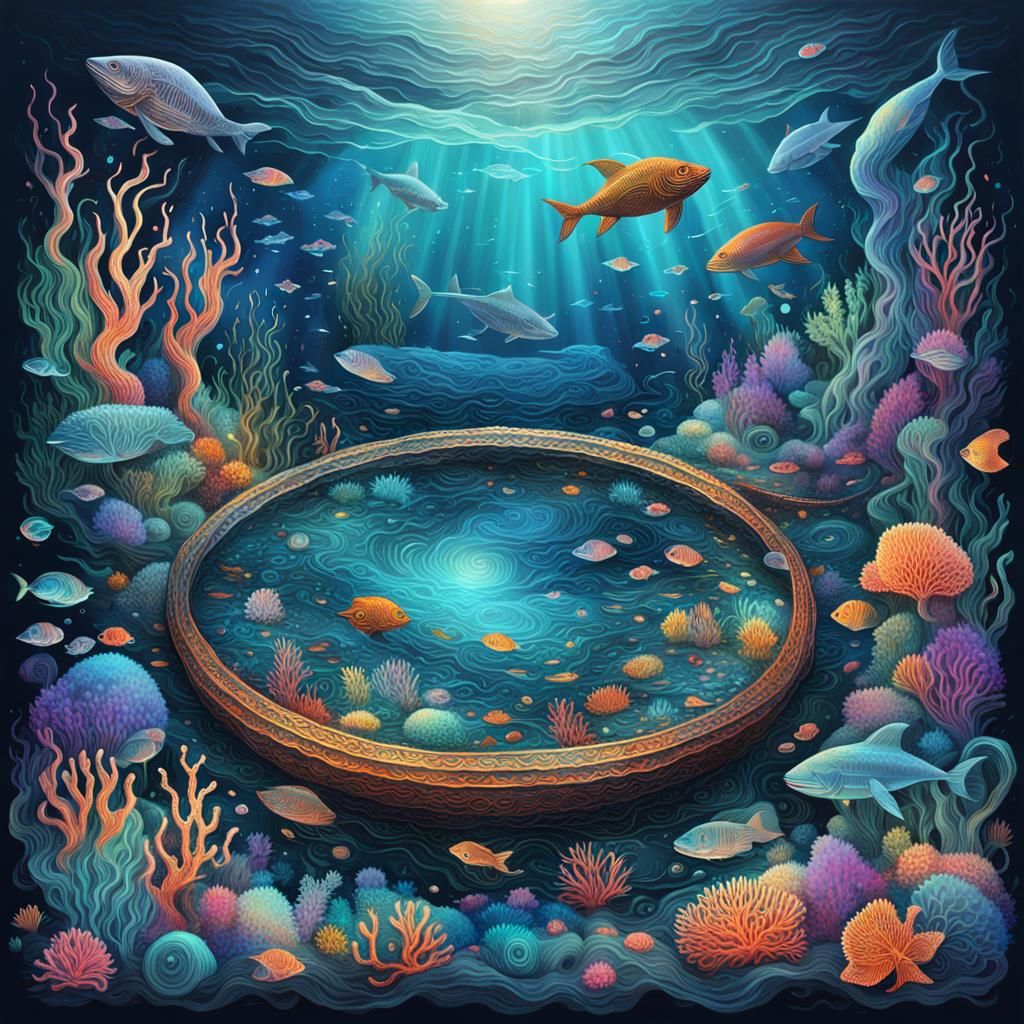 Intriguing creations that depict sunken vessels lying silent...