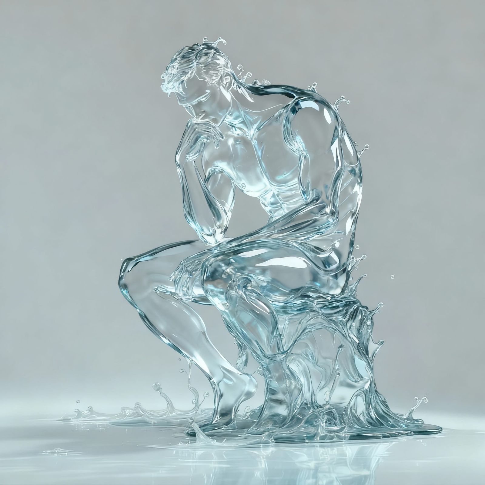 Thinker of water  by @Sig