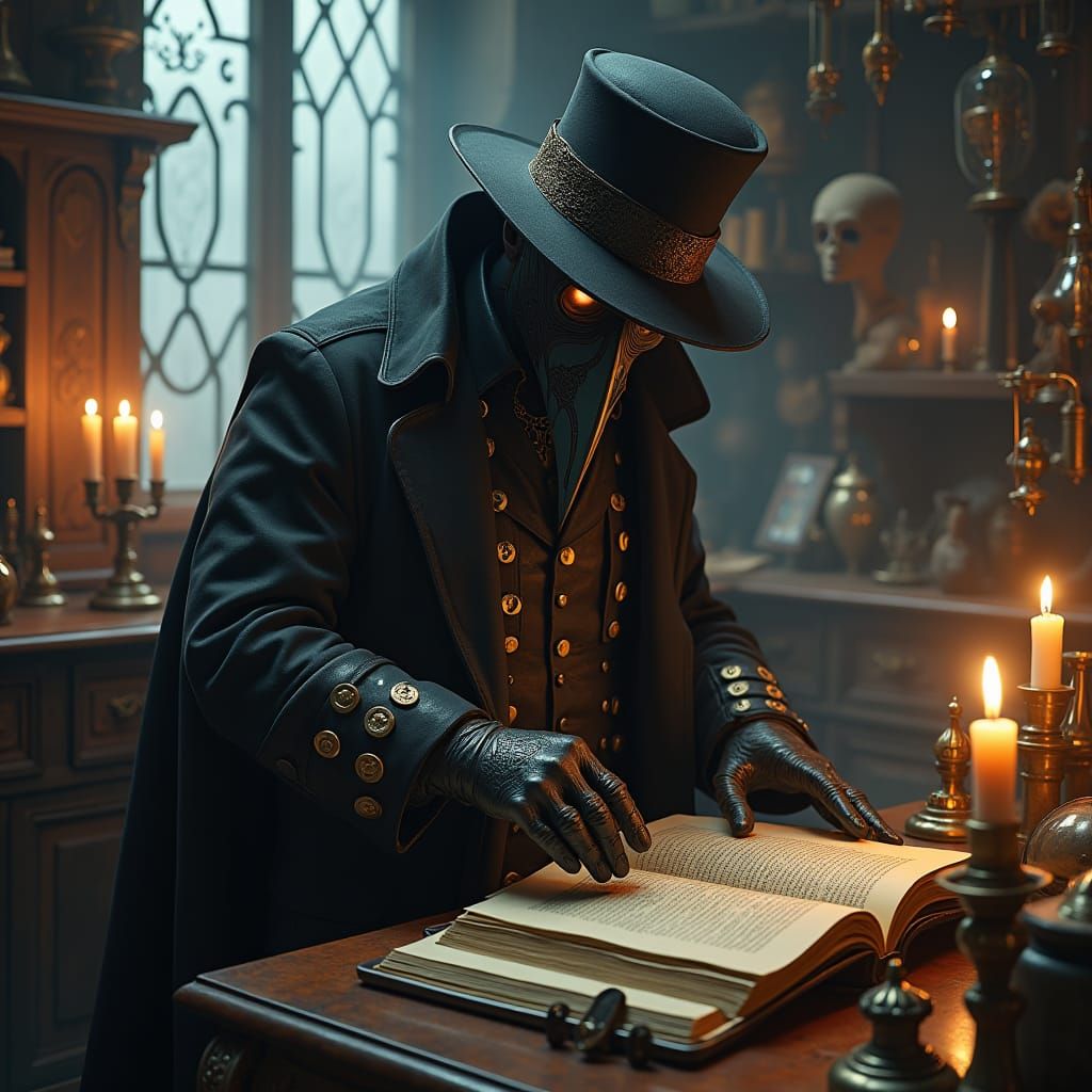 Dark Hero Plague Doctor Male Magic